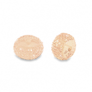 Resin kralen rondellen 12mm Light peach