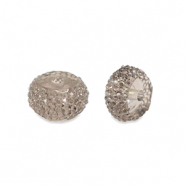 Resin kralen rondellen 8mm Grey