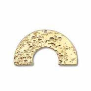 Roestvrij stalen (RVS) Stainless steel bedels / tussenstuk boog Gold