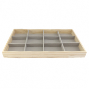Sieraad display 12-vaks Natural-grey
