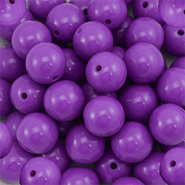 14 mm DQ acryl kralen Purple