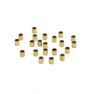 Roestvrij stalen (RVS) Stainless steel kralen knijpkraal tube 2mm Gold