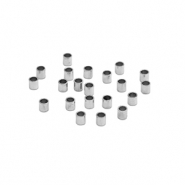 Roestvrij stalen (RVS) Stainless steel kralen tube 3mm Silver