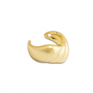 Roestvrij stalen (RVS) Stainless steel oorbellen ear cuff Gold