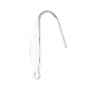 Roestvrij stalen (RVS) Stainless steel onderdelen oorbellen / oorhanger met oogje Silver