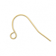 Roestvrij stalen (RVS) Stainless steel onderdelen oorbellen / oorhanger met oogje Gold