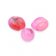 Natuursteen kralen kwarts Multicolour pink