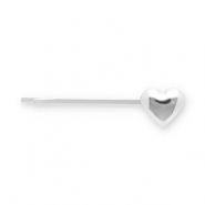 Haaraccessoires schuifspeld hart Silver