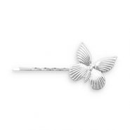 Haaraccessoires schuifspeld vlinder Silver