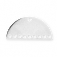 Bedels DQ Eco-brass® metaal tussenstuk Antiek zilver (nikkelvrij)