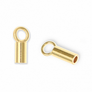 Onderdelen DQ Eco-brass® metaal eindkap Goud (nikkelvrij)