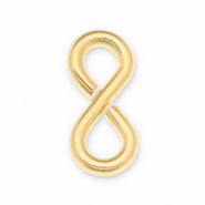 Onderdelen DQ Eco-brass® metaal buigring "8" Goud (nikkelvrij)