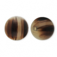 Resin kralen 12mm Sand beige-brown