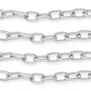 Aluminium onderdelen jasseron ankerketting Silver