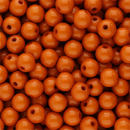 8 mm acryl kralen shiny Terracotta red
