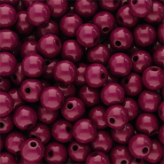 6 mm acryl kralen shiny Burgundy brown