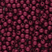 4 mm acryl kralen shiny Burgundy brown