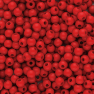 4 mm acryl kralen shiny Red