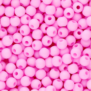 4 mm acryl kralen shiny Pink