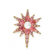 Broches ster Gold-pink-white