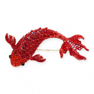 Statement broches koikarper Red-red AB coating-black