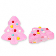 Glaskralen kerstboom Neon pink-multicolour