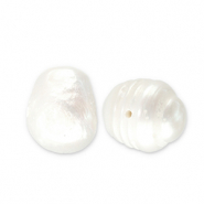 Zoetwaterparels nugget Natural white