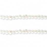 Zoetwaterparels nugget Natural white