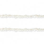 Zoetwaterparels nugget Natural white