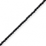 Top Facet kralen Black