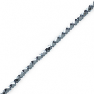 Top Facet kralen Metallic light blue