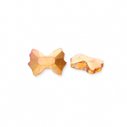 Fashion Facet kralen strik Flame orange-AB coating