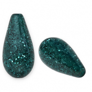 Polaris Elements kralen druppel vorm Paipo Dark green