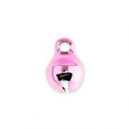 Bedels metaal belletjes 6mm Light pink