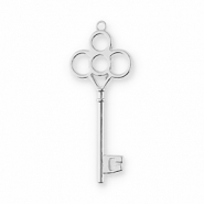 Bedels metaal sleutel Silver