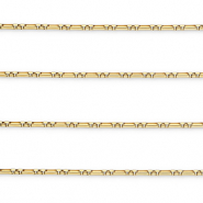 Roestvrij stalen (RVS) Stainless steel onderdelen jasseron rechthoek Gold