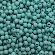 4mm acryl kralen Aqua green