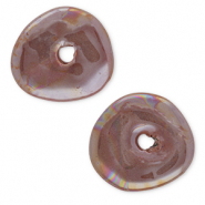 DQ Grieks keramiek kralen donut Dark mauve