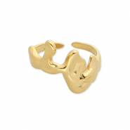 Roestvrij stalen (RVS) Stainless steel ringen Gold