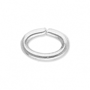 Roestvrij stalen (RVS) stainless steel onderdelen buigring ovaal Silver