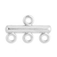 Roestvrij stalen (RVS) Stainless steel onderdelen hangers met 3 oogjes Silver