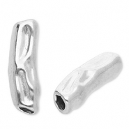 Roestvrij stalen (RVS) stainless steel kralen tube Silver