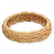 Rotan armbanden bangle Natural beige