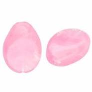 Acryl kralen druppel Pink-marble