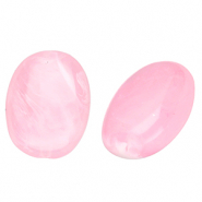 Acryl kralen ovaal Pink-marble