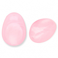 Acryl kralen ovaal Pink-marble