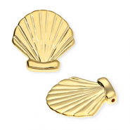 Bedels DQ&reg; metaal schelp Goud (nikkelvrij)