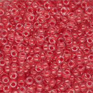 Miyuki rocailles 8/0 Dark Coral Lined Crystal 8-0226