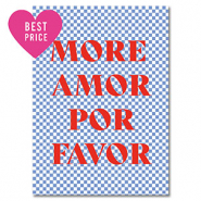 BY31&reg; Sieraden kaartjes "More amor" Light blue-white-red