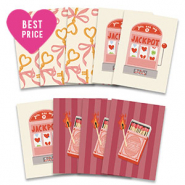 BY31&reg; Sieraden kaartjes assorti valentijn Multicolour